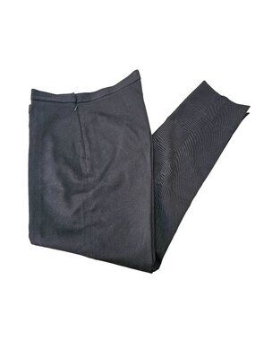 Stockholm Atelier Capri Pants High Rise Split Hem Black Cotton Twill Womens 8